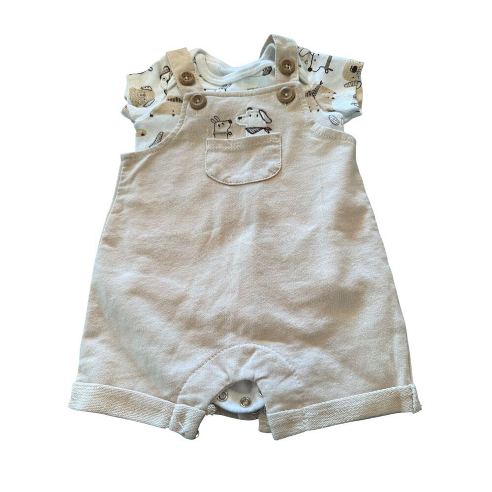 Rene Rofe Baby Dog Print Two Piece Set Size 0-3M